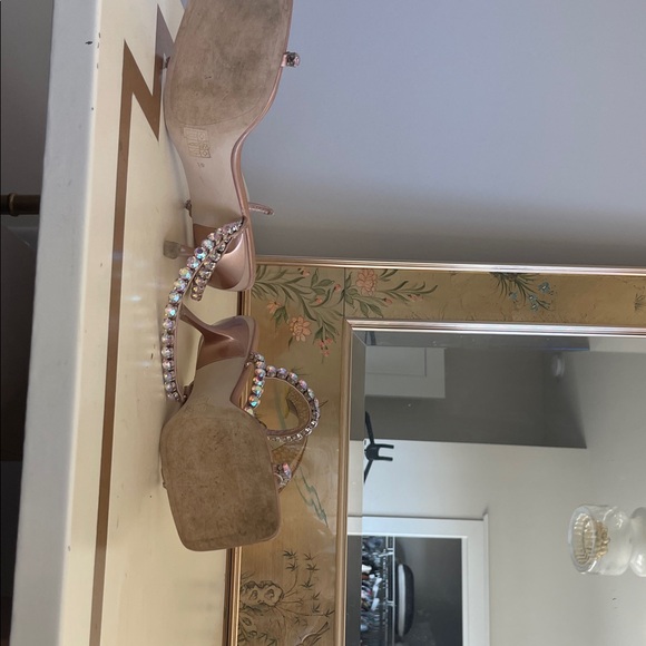 Jeffrey Campbell Pink Heels with Crystal Straps - Picture 12 of 12